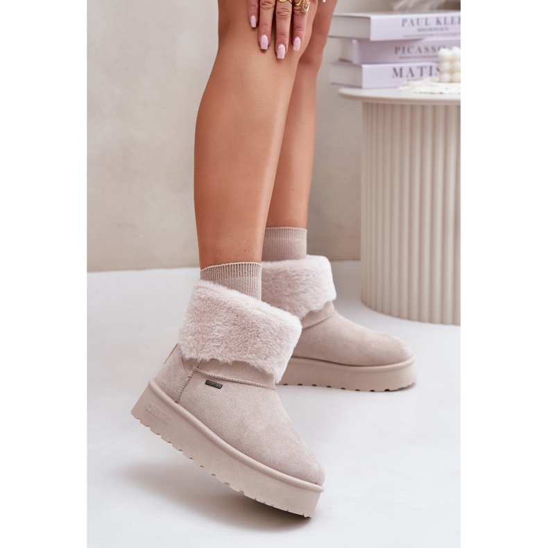 Bottes de neige à plateforme avec fourrure Big Star OO274A107 Beige clair 2 Bottes de neige à plateforme avec fourrure Big Star OO274A107 Beige clair 2