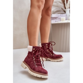 Bottes isolées avec fermeture éclair pour femme, bordeaux Ferelia rouge 2