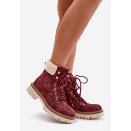 Bottes isolées avec fermeture éclair pour femme, bordeaux Ferelia rouge 1