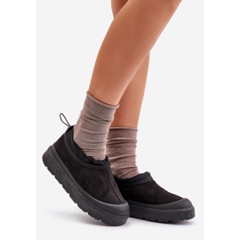 Bottes De Neige Plateforme À Tige Basse Femme Noir Izamine le noir 1