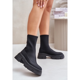 Ravendria – bottes noires à enfiler à talons plats 2