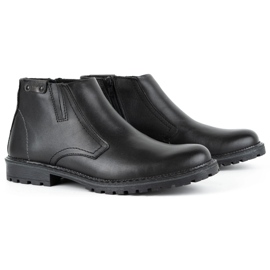 Olivier Bottes homme isolées en laine 815, face noire 2