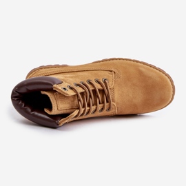 Bottes isolées en daim pour hommes Big Star OO174136 HI-POLY System Camel brun 3
