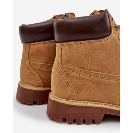 Bottes isolées en daim pour hommes Big Star OO174136 HI-POLY System Camel brun 5