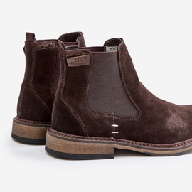 Bottines Chelsea en daim pour hommes Big Star OO174155 marron brun 2