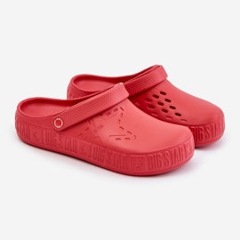 Sabots tongs légers pour hommes Big Star II175004 rouge 1