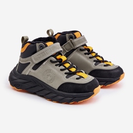 Chaussures Trekking Enfant Trappers Isolées Avec Velcro Big Star OO374181 Kaki vert 1