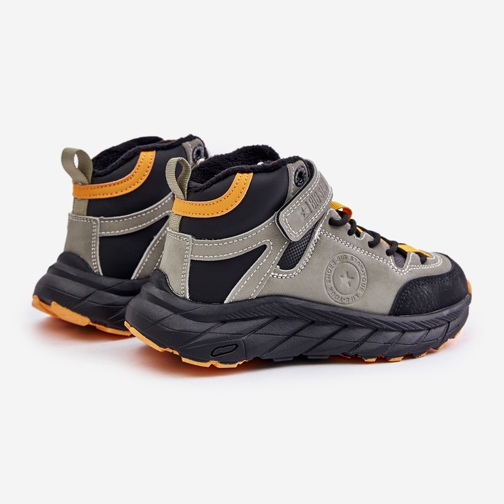 Chaussures Trekking Enfant Trappers Isolées Avec Velcro Big Star OO374181 Kaki vert 2