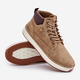 Bottes à lacets Big Star pour hommes OO174560 Hi-Poly System Beige 2