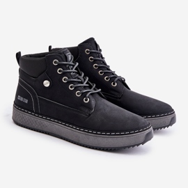 Bottes à lacets Big Star pour hommes OO174559 Hi-Poly System Noir 1