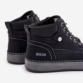 Bottes à lacets Big Star pour hommes OO174559 Hi-Poly System Noir 2