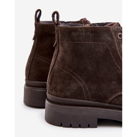 Bottes isolées en daim pour hommes avec fermeture éclair Big Star OO174229 marron brun 2