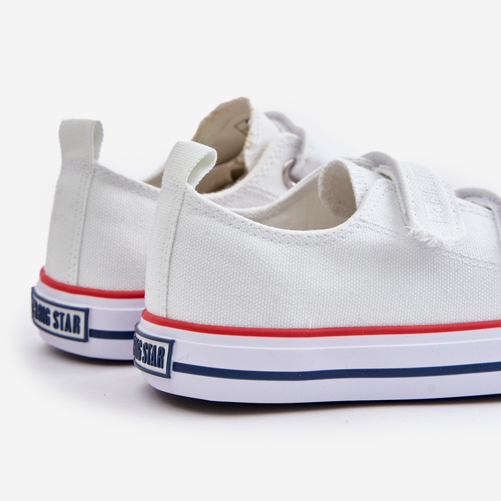 Baskets Velcro Enfant Big Star OO374009 Blanc blanche 2 Baskets Velcro Enfant Big Star OO374009 Blanc blanche 2