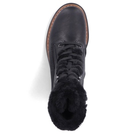 Sacs isothermes pour femmes avec fourrure, noir Rieker 72625-00 2