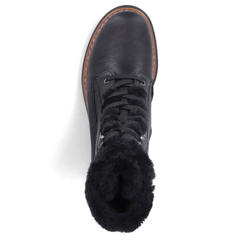 Sacs isothermes pour femmes avec fourrure, noir Rieker 72625-00 le noir 2