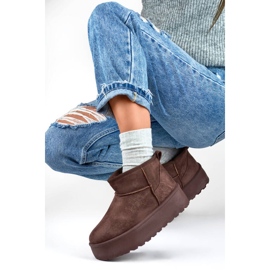 Bottes de neige mukluk pour femme à semelle épaisse, marron 2818BR brun 2 Bottes de neige mukluk pour femme à semelle épaisse, marron 2818BR brun 2