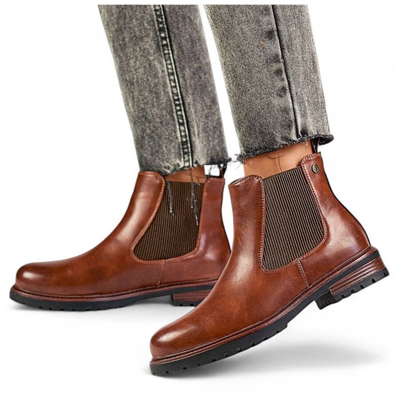 Bottines Chelsea isolées pour femmes, marron, GD-WL71C brun 1 Bottines Chelsea isolées pour femmes, marron, GD-WL71C brun 1