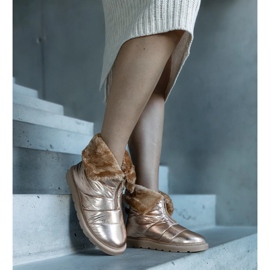 Bottes de neige isolées dorées Edidda avec col 2