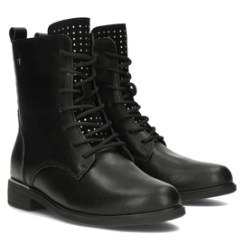 Filippo DBT4747/24 Bk D bottes en cuir, noir le noir 4