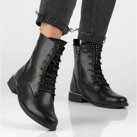 Filippo DBT4747/24 Bk D bottes en cuir, noir le noir 5