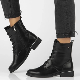 Filippo DBT4747/24 Bk D bottes en cuir, noir le noir 8