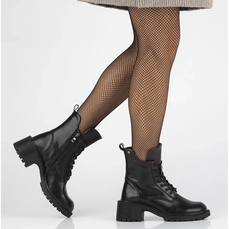 Filippo DBT6501/24 Bottines à talons hauts en cuir Bk, noir 1