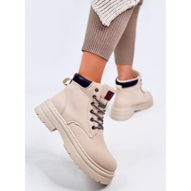 Kellers Bottines Timber femme beiges 5