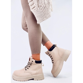 Kellers Bottines Timber femme beiges 3