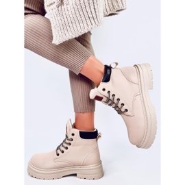 Kellers Bottines Timber femme beiges 4
