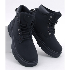 Kellers Bottes en bois noires pour femme 1