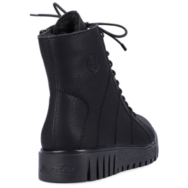 Bottes pour femmes isolées Rieker Y3420-00 noires 2