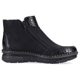 Bottes confortables pour femmes avec isolation noire noire Rieker 73355-00 le noir 15
