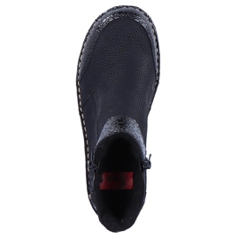 Bottes confortables pour femmes avec isolation noire noire Rieker 73355-00 le noir 2