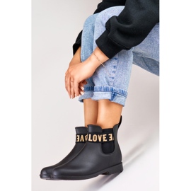 Galoches femme noir mat S06B/GO le noir 2