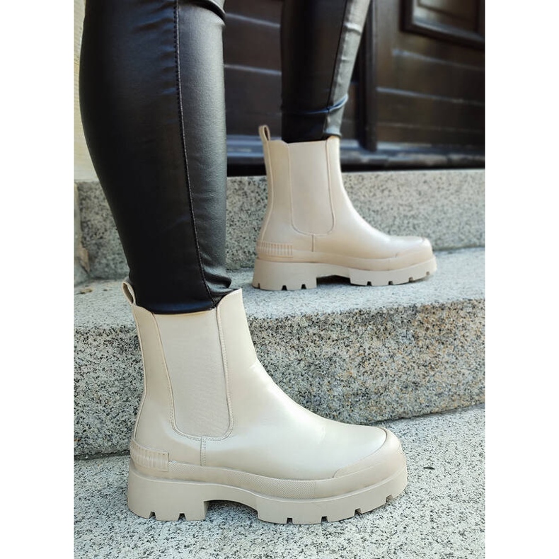 Bottines non isolées pour femme, beige DES909BE 2