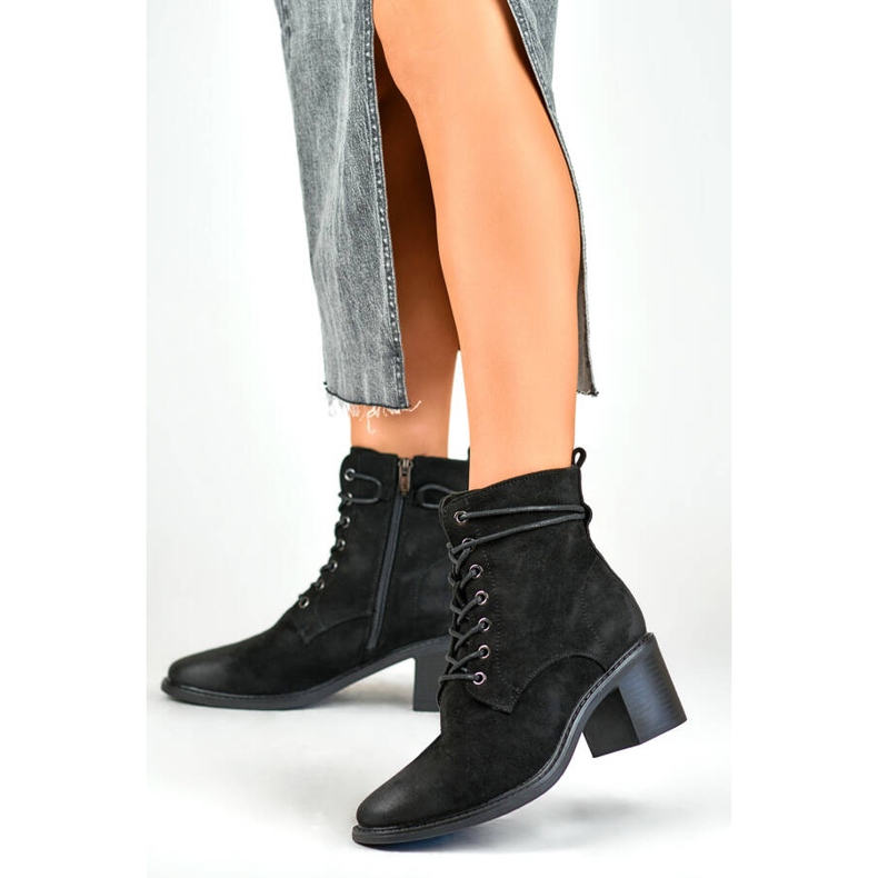 Bottines isolées pour femmes, noires, 260052B-SU le noir 2