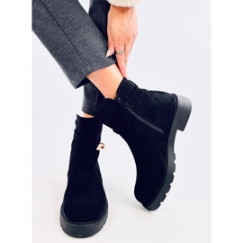 Drapers Bottines plates en daim noires le noir 2