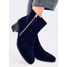Aguirre Bottines à talons hauts en daim noir le noir 3