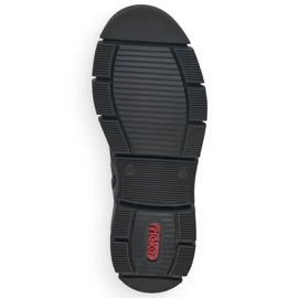Bottes confortables imperméables pour femmes noires Rieker X3410-00 2