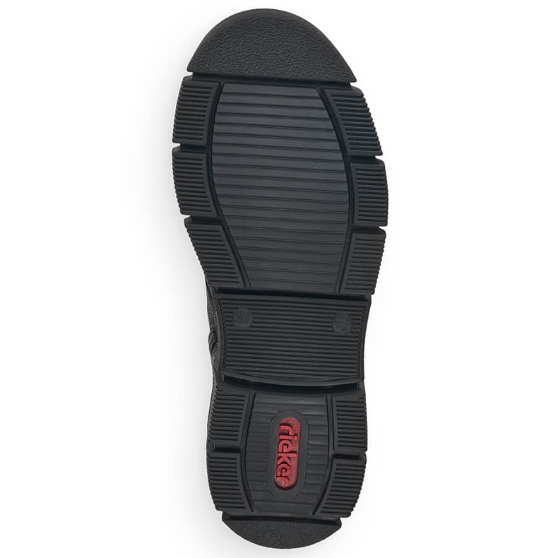 Bottes confortables imperméables pour femmes noires Rieker X3410-00 2