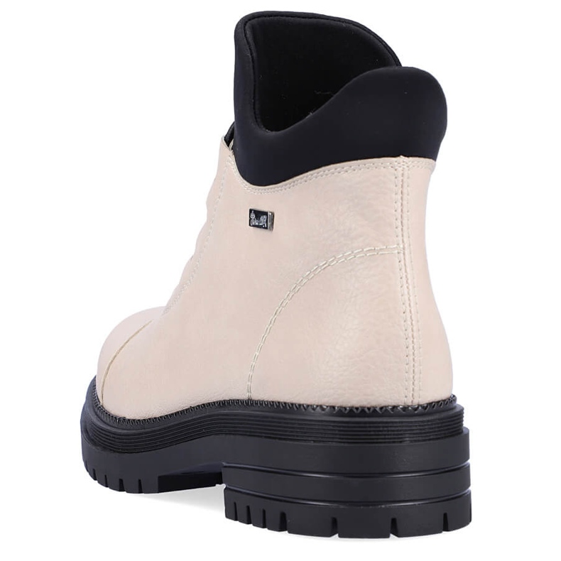 Bottes isolées beiges imperméables et confortables pour femmes Rieker Y3163-60 1