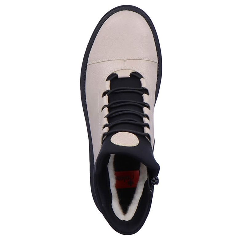 Bottes isolées beiges imperméables et confortables pour femmes Rieker Y3163-60 2