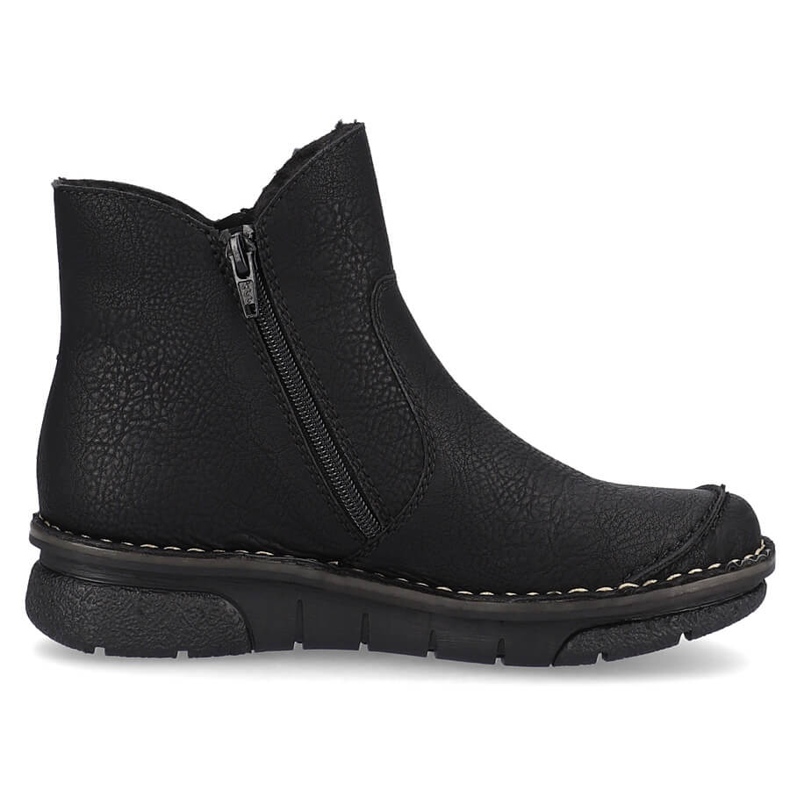 Bottes confortables pour femmes isolées noir Rieker 73357-00 1