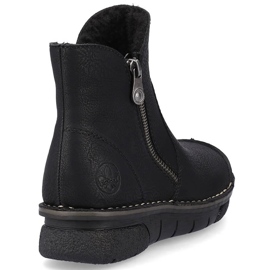 Bottes confortables pour femmes isolées noir Rieker 73357-00 2