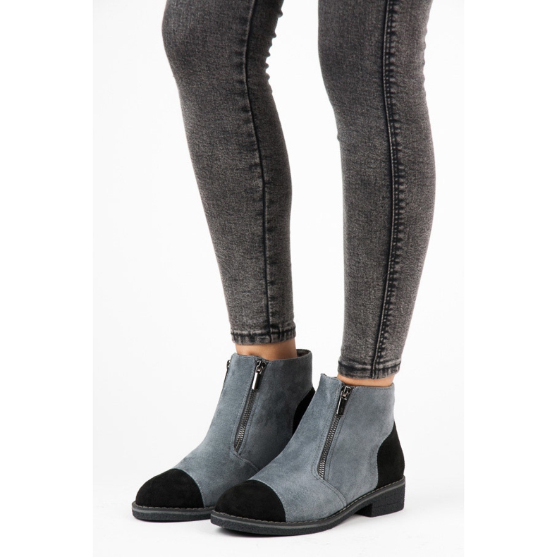 Vices Bottines en daim pour l'automne gris 1