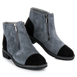 Vices Bottines en daim pour l'automne gris 5