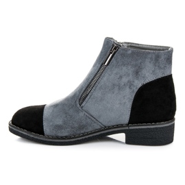 Vices Bottines en daim pour l'automne gris 3