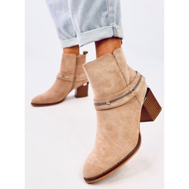 Athing Bottines en daim kaki beige 4