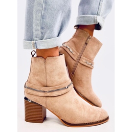 Athing Bottines en daim kaki beige 3