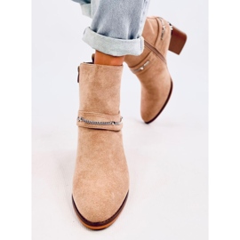 Athing Bottines en daim kaki beige 2
